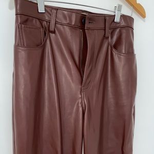 Gorgeous reddish/brown fake leather pants